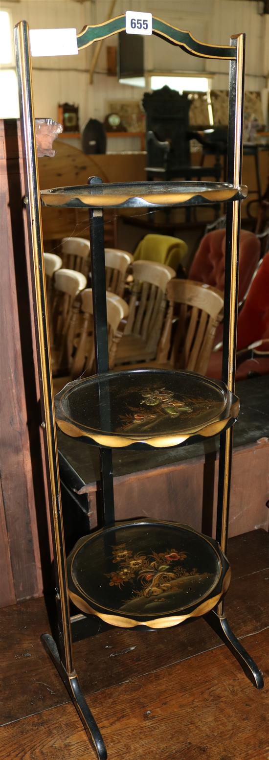 Chinese lacquered cake stand